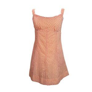 Free People Orange Textured Mini Sundress NWT | Sleeveless Summer Dress Size M